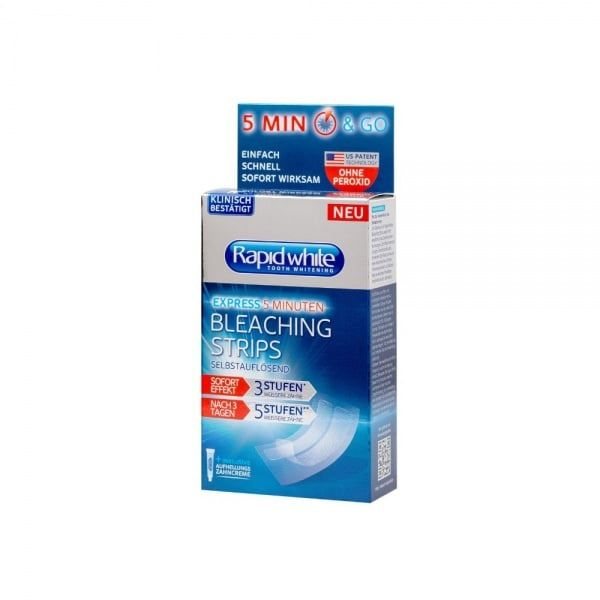 RAPID WHITE balinamosios dantų juostelės BLEACHING STRIPS, 6 vnt