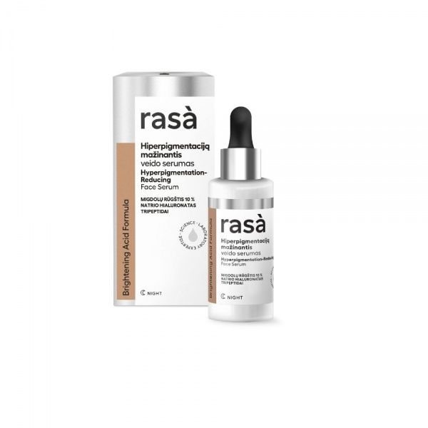 RASA hiperpigmentaciją mažinantis veido serumas BRIGHTENING ACID FORMULA, 30 ml