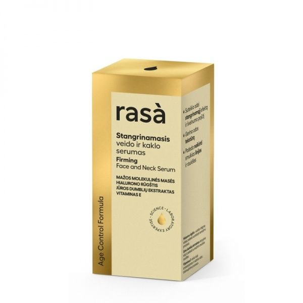 RASA veido ir kaklo serumas AGE CONTROL, 30 ml