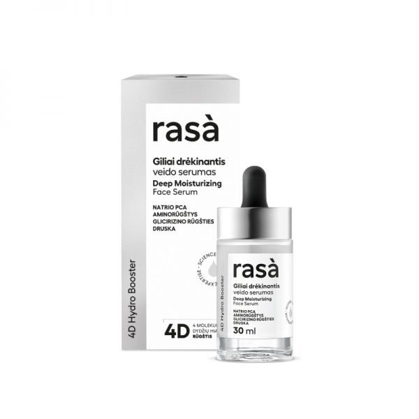 RASA veido serumas 4D HYDRO BOOSTER, 30 ml