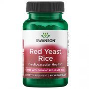 Raudonųjų mielių ryžiai SWANSON, 600 mg, (Ekologiški JAV), 60 kaps.