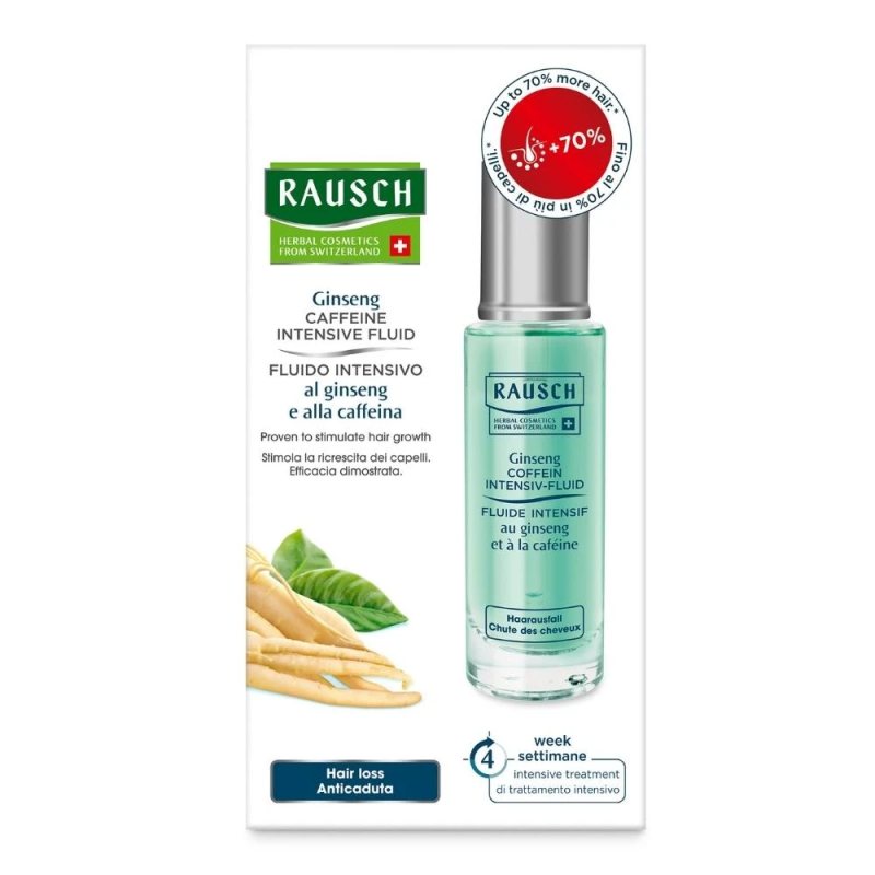 RAUSCH Intensivus-Fluid tinktūra su kofeinu nuo plaukų slinkimo, Vnt, 30 ml