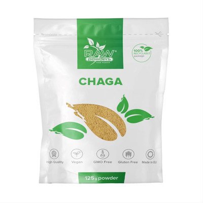 RAW POWDERS ČAGA, milteliai, 125 g