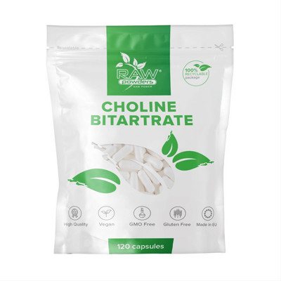 RAW POWDERS CHOLINO BITARTRATAS, 700 mg, 120 kapsulių