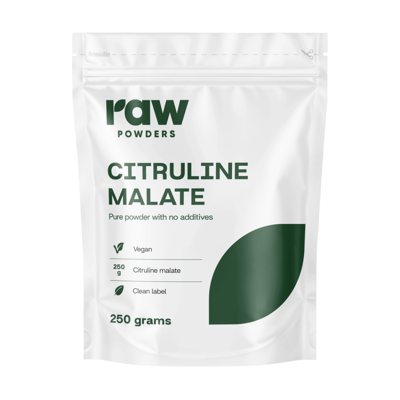 RAW POWDERS, CITRULINO malatas, milteliai, 250 g