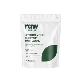 RAW POWDERS, Hidrolizuotas jūrinis kolagenas 10 000 mg, 250 g