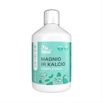 RAW POWDERS, Magnio ir kalcio kompleksas, skystas, 500 ml