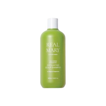 REAL MARY Galvos odą valantis šampūnas “Cold Brew Rosemary Exfoliating Scalp Shampoo”, 400 ml
