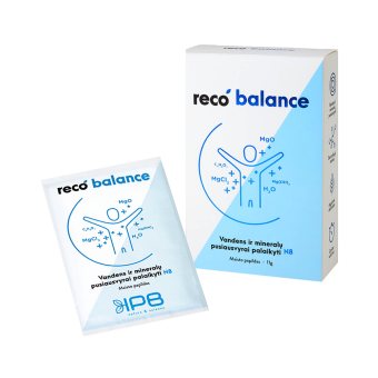 RECO BALANCE + KALIS milteliai geriamajam tirpalui, 8 paketėliai
