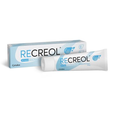 RECREOL, 50 mg/g, kremas, 50 g