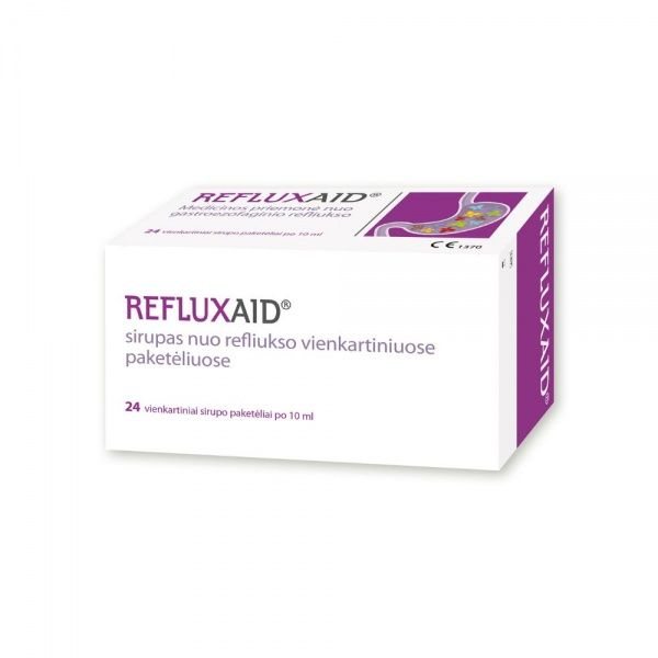 REFLUXAID sirupas paketėliuose, x 10 ml, 24 vnt
