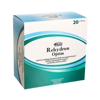 Rehydron Optim, milteliai geriamajam tirpalui, N20, 10.7 g