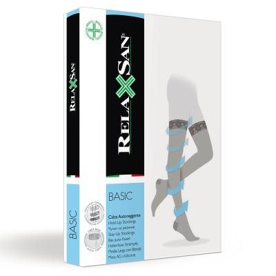 Relaxsan basic kojinės iki kirkšnies 70den 3d/juoda/770