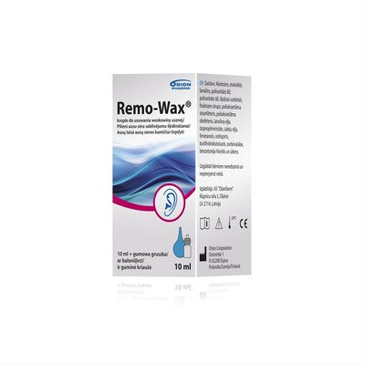 REMOWAX, ausų lašai, 10 ml