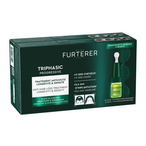 RENE FURTERER TRIPHASIC serumas progresuojančiam plaukų slinkimui, N, 8 x 5.5 ml