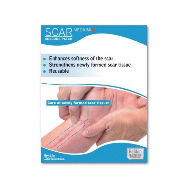 RESKIN silikoninis pleistras randams SCAR, x 15 cm, L, 2 vnt., 4 cm