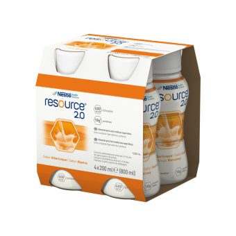 RESOURCE 2.0 abrikosų skonio gėrimas, 4 buteliukai