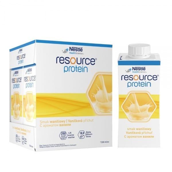 RESOURCE gėrimas PROTEIN, vanilės skonio, x 200 ml, 4 vnt
