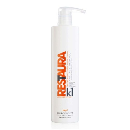 RESTAURA K1 atstatomasis šampūnas plaukams, 500 ml