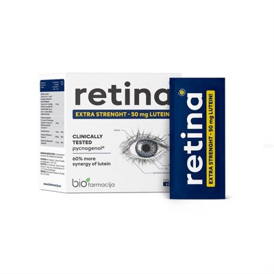 RETINA, milteliai, 28 paketėliai