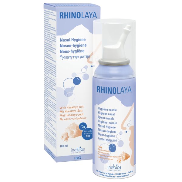 RHINOLAYA nosies purškalas su Himalajų druska, 100 ml
