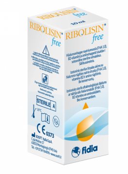 RIBOLISIN free akių lašai, 10 ml