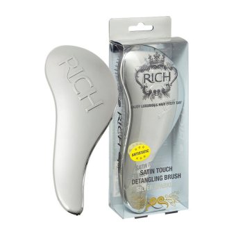 RICH antistatinis plaukų šepetys SILVER METALIC, 1 vnt