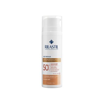 RILASTIL apsauginis veido kremas SPF50+, SUN SYSTEM AGE REPAIR, 50 ml