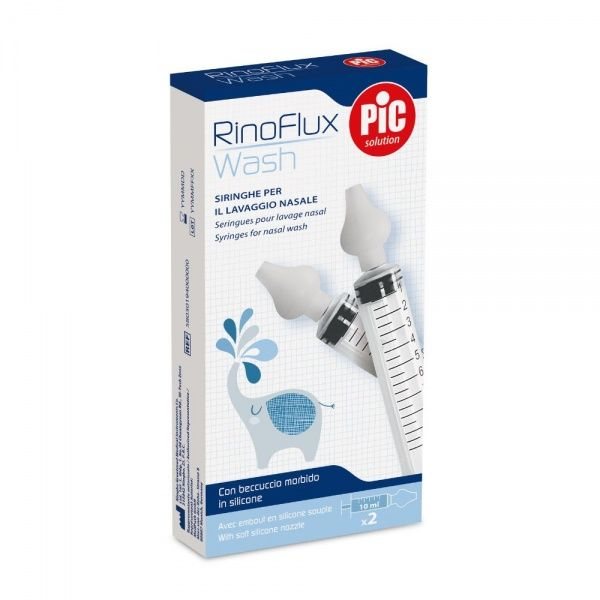RINOFLUX plovyklė-švirkštas nosiai WASH, 2 vnt