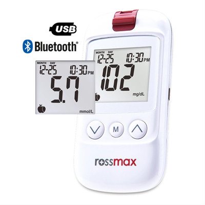 ROSSMAX HS200BT, gliukozės kiekio kraujyje matavimo sistema, 1 vnt