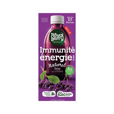 ROYAL BERRY aronijų sirupas su vitaminu C Immunite energie max, 250 ml