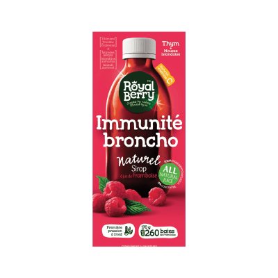 ROYAL BERRY aviečių sirupas su vitaminu C Immunite broncho, 250 ml