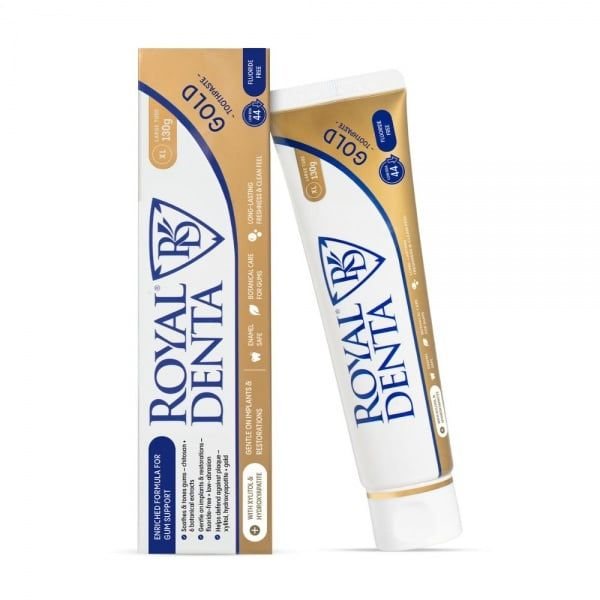 ROYAL DENTA dantų pasta su auksu GOLD, 130 g