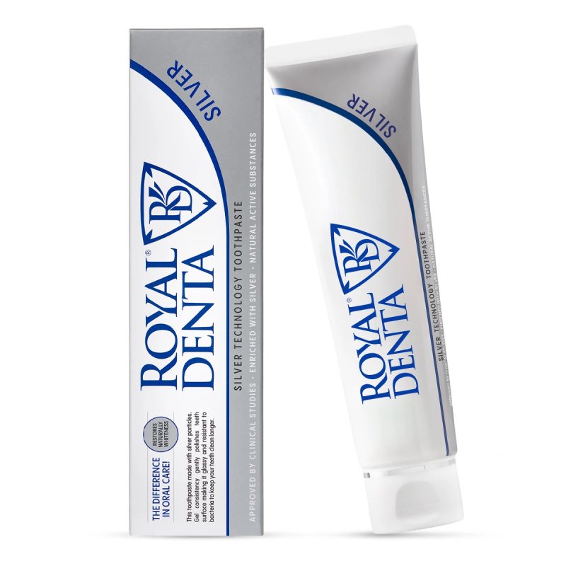 ROYAL DENTA dantų pasta su sidabru SILVER, 130 g, 130 g