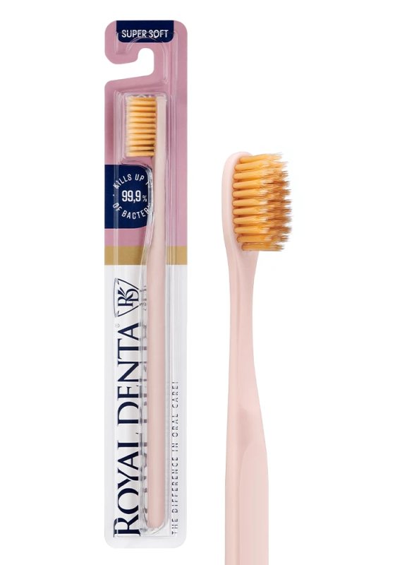 ROYAL DENTA Dantų šepetėlis GOLD SUPER SOFT MODERN, 1 vnt
