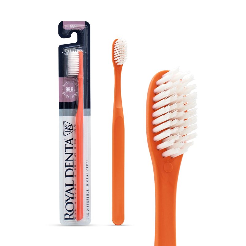 ROYAL DENTA dantų šepetėlis SILVER SOFT MODERN, 1 vnt