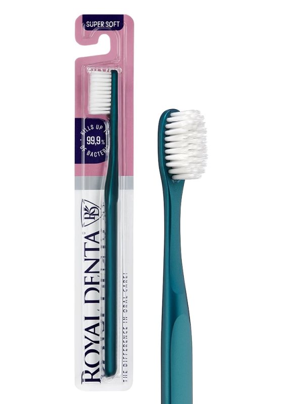 ROYAL DENTA Dantų šepetėlis SILVER SUPER SOFT MODERN, 1 vnt