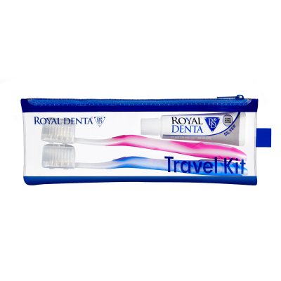 ROYAL DENTA rinkinys dantų baltumo atkūrimui TRAVEL KIT SILVER, 20 g