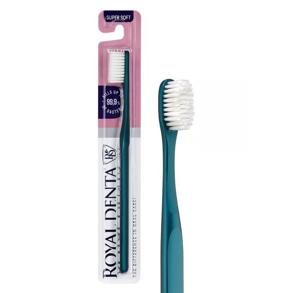 ROYAL DENTA ypač minkštas dantų šepetėlis SILVER SUPER SOFT