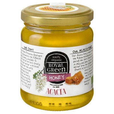ROYAL GREEN BIO Akacijų medus, 250 g