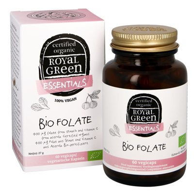 ROYAL GREEN BIO Foliatai 400 μg, 60 kapsulių