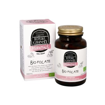 ROYAL GREEN BIO Foliatai 400 μg LT-EKO-001, 60 kapsulių