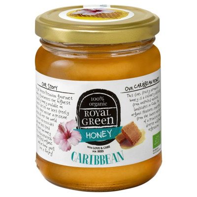 ROYAL GREEN BIO Karibų medus, 250 g