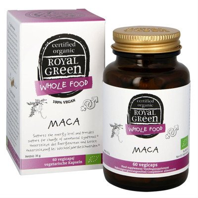ROYAL GREEN BIO MACA, 500 mg, 60 kapsulių