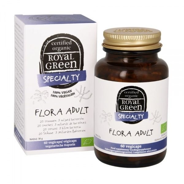 ROYAL GREEN BIO maisto papildas FLORA ADULT, 60 kaps.