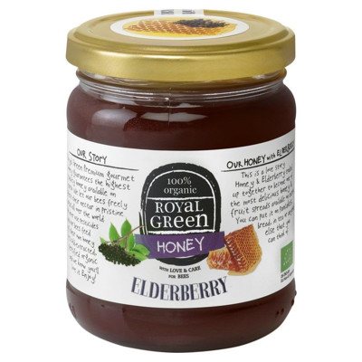 ROYAL GREEN BIO Medus su šeivamedžiu ir erškėtuogėm, 250 g
