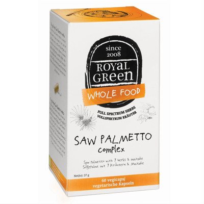 ROYAL GREEN BIO SAW PALMETTO, gulsčiosios serenojos kompleksas, 60 kapsulių