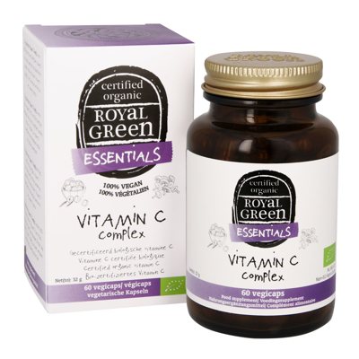 ROYAL GREEN BIO Vitamino C kompleksas, 180 mg, 60 kapsulių