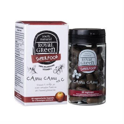 ROYAL GREEN CAMU CAMU, vitaminas C, 500 mg, 60 kapsulių