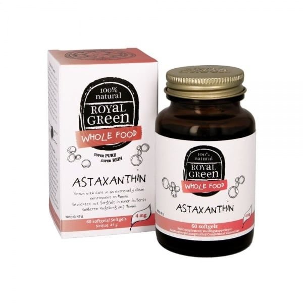 ROYAL GREEN maisto papildas ASTAKSANTINAS 4 mg, 60 kaps.